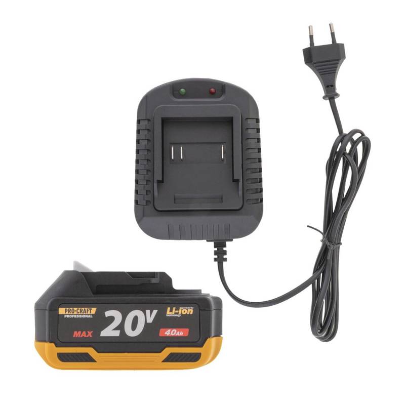 Cordless Angle Grinder Procraft PWA220, 125 mm, 20V 4Ah
