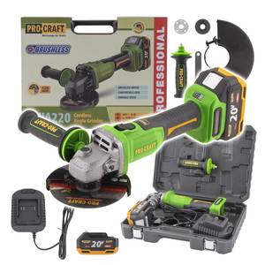 Cordless Angle Grinder Procraft PWA220, 125 mm, 20V 4Ah
