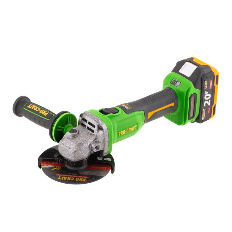 Cordless Angle Grinder Procraft PWA220, 125 mm, 20V 4Ah