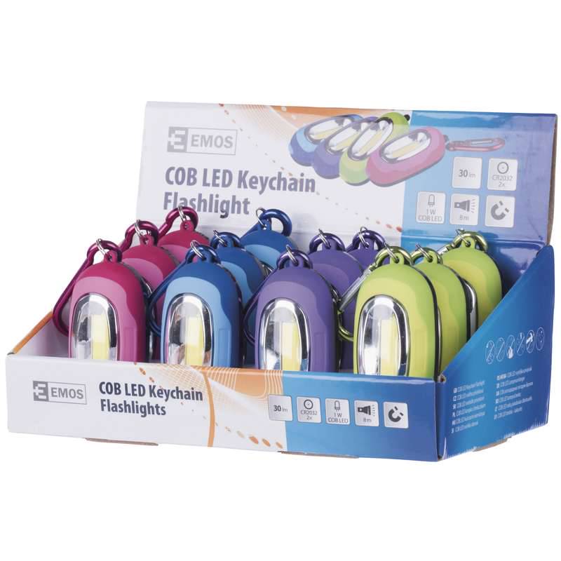 Võtmehoidja 1W COB LED / alusel 12tk