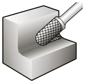 otsfrees C 16x25x6 silinder. ümara otsaga DC 0-Z5073