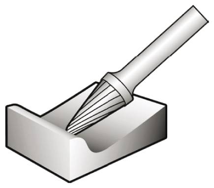 otsfrees M 10x16x6 kooniline DC 0-Z5049