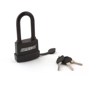 Padlock APECS PDR-50-70L, steel, 3 keys, blister pack