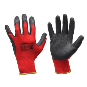 Gloves Latex, MOST PX300, black/red