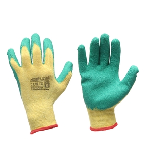 Gloves Latex, MOST LX200, green/yellow