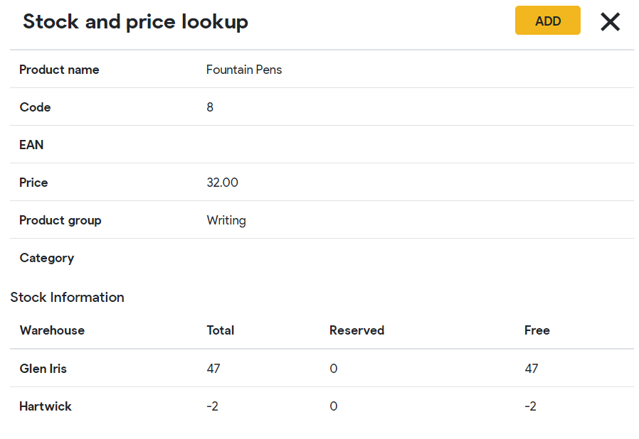 Stock price lookup erply wiki