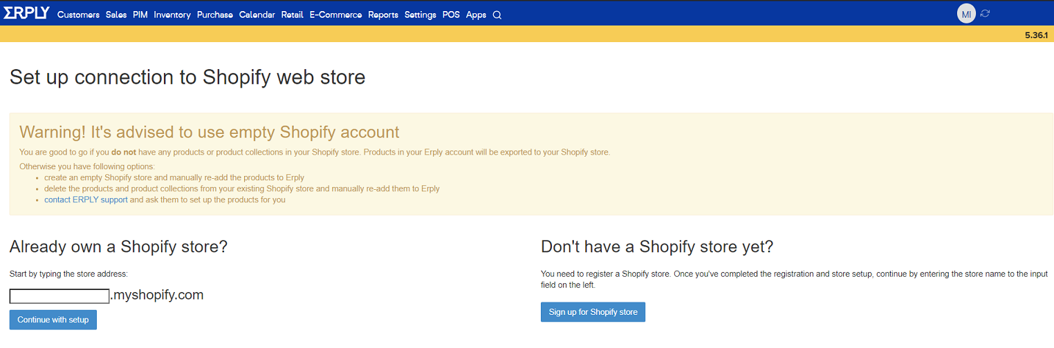 Shopify connector features and setup - Erply Wiki