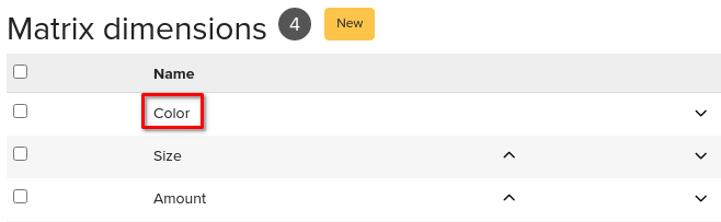 How can I change my variation dimension´s value? - Erply Wiki