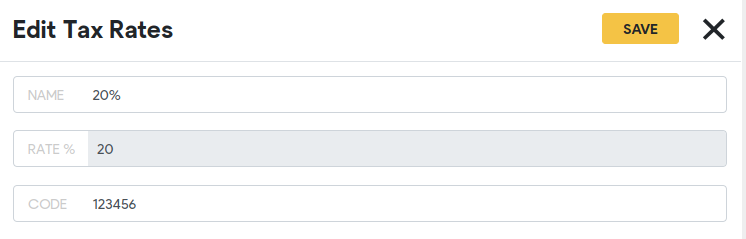 Change Tax Rates in the POS - Erply Wiki