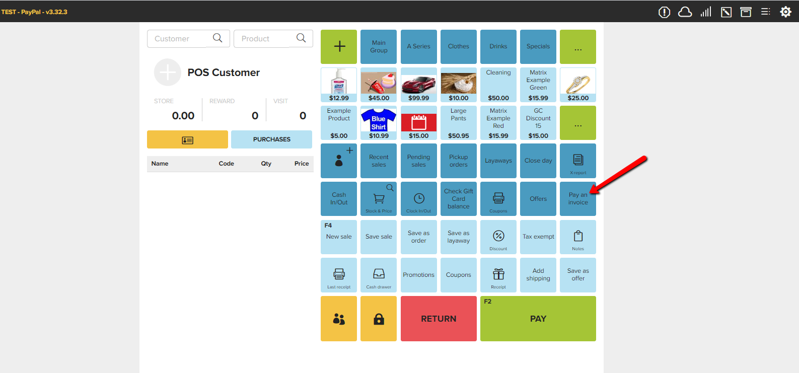 Pay for Back Office invoices at the POS - Erply Wiki