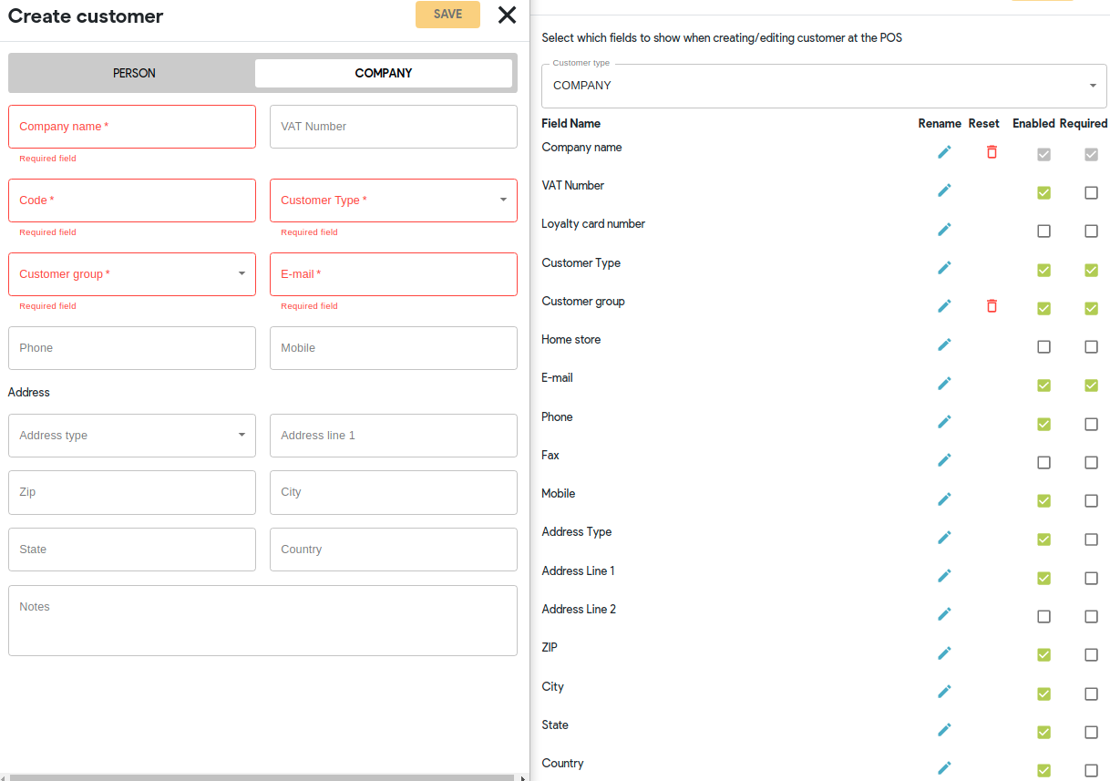 Configurable Customer Creation Form - Erply Wiki