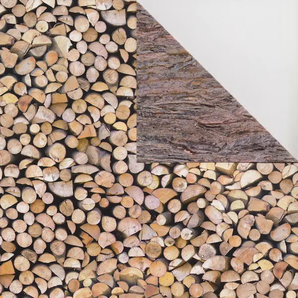 Cardboard with design 300 gsm 50 x 70 cm - Firewood//bark