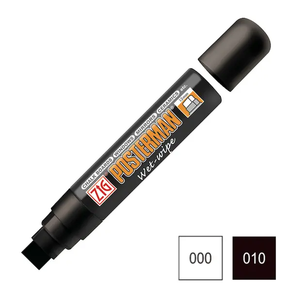 Marker POSTERMAN WET-WIPE lapik 15 mm - ERINEVAD TOONID