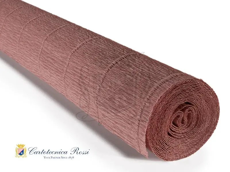 Krepp-paber CLASSIC 180g (144 g/m²) 50 x 250 cm - Old Rose Brown