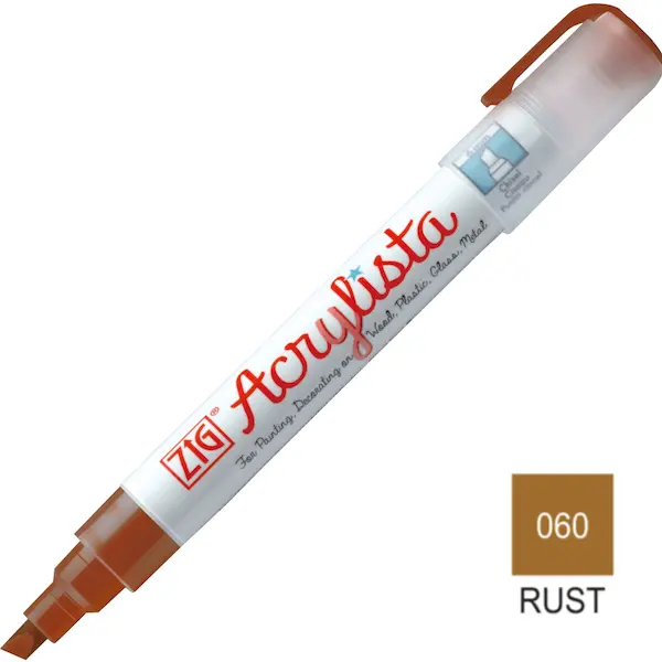 Akrüülmarker ACRYLISTA Chisel 6 mm - Rust