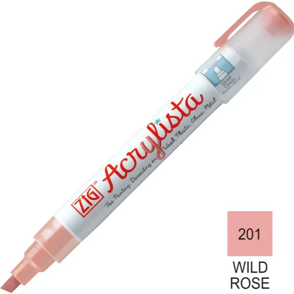 Akrüülmarker ACRYLISTA Chisel 6 mm - Wild rose