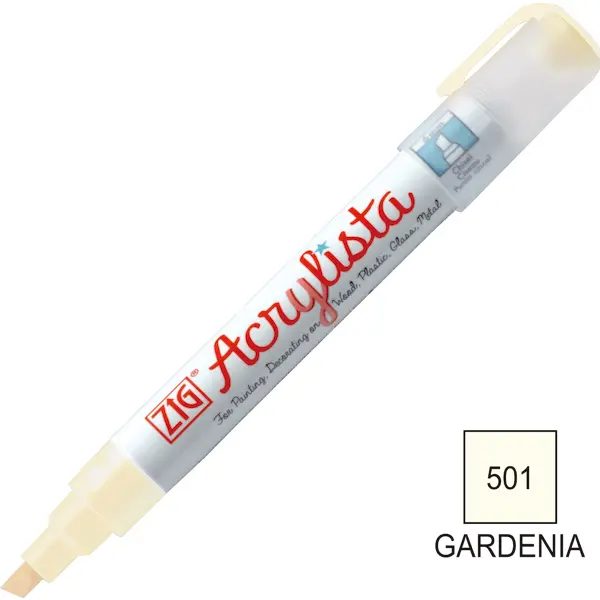 Akrüülmarker ACRYLISTA Chisel 6 mm - Gardenia