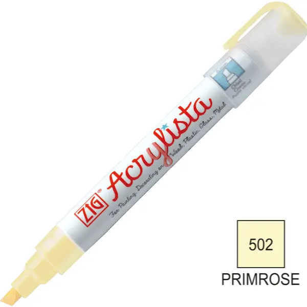 Akrüülmarker ACRYLISTA Chisel 6 mm - Primrose