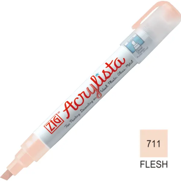 Akrüülmarker ACRYLISTA Chisel 6 mm - Flesh