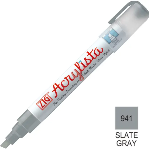 Akrüülmarker ACRYLISTA Chisel 6 mm - Slate gray