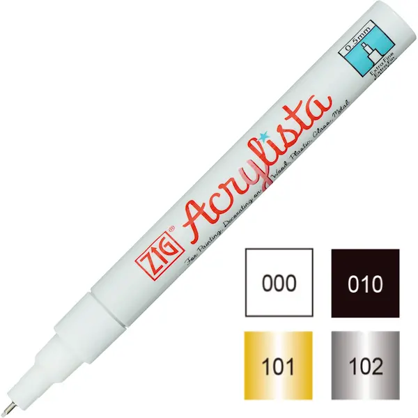 Akrüülmarker ACRYLISTA Extra Fine 0,5 mm - ERINEVAD TOONID