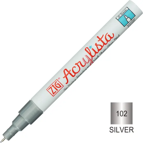 Akrüülmarker ACRYLISTA Extra Fine 0,5 mm - Silver