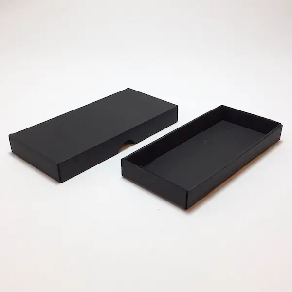 Flat box ZELLULOOS 8 x 18 x 2 cm - Black