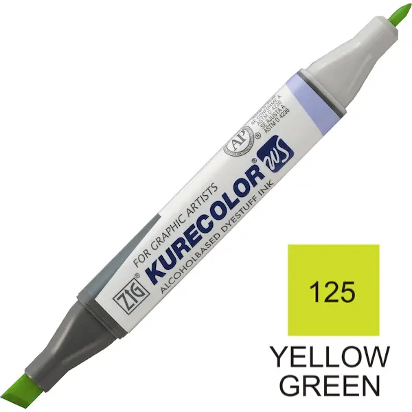 Viltpliiats KURECOLOR  Twin WS - Yellow Green