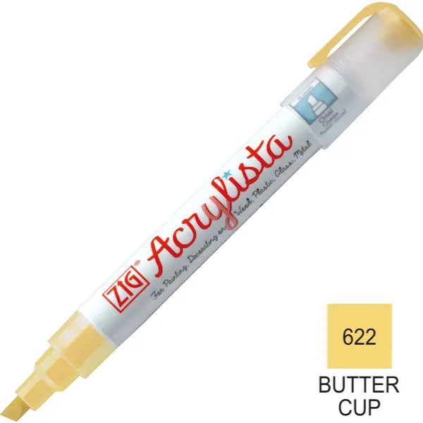 Akrüülmarker ACRYLISTA Chisel 6 mm - Buttercup