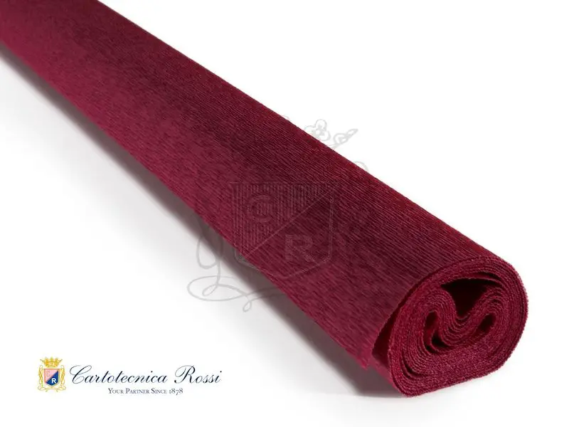 Krepp-paber ARTISTIC 90g (120 g/m²) 50 x 150 cm - Bordeaux red