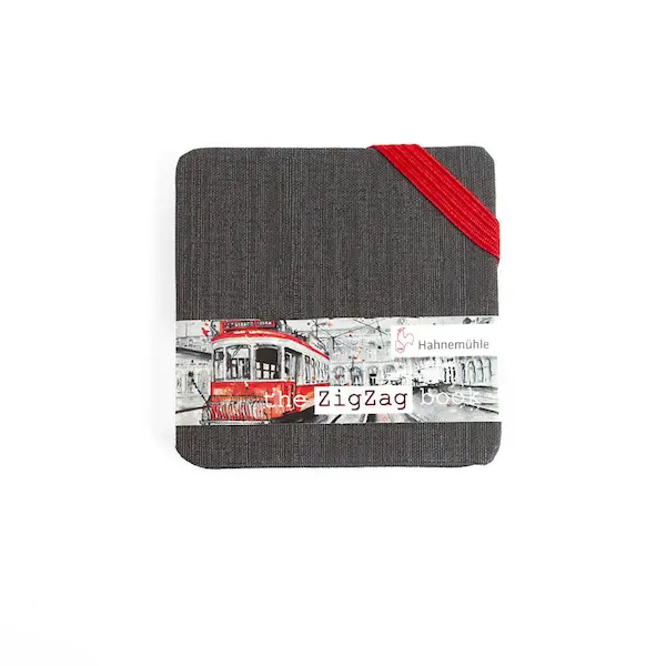 The ZigZag Book 300 gsm 5 x 5 cm 9 Sheets - Grey