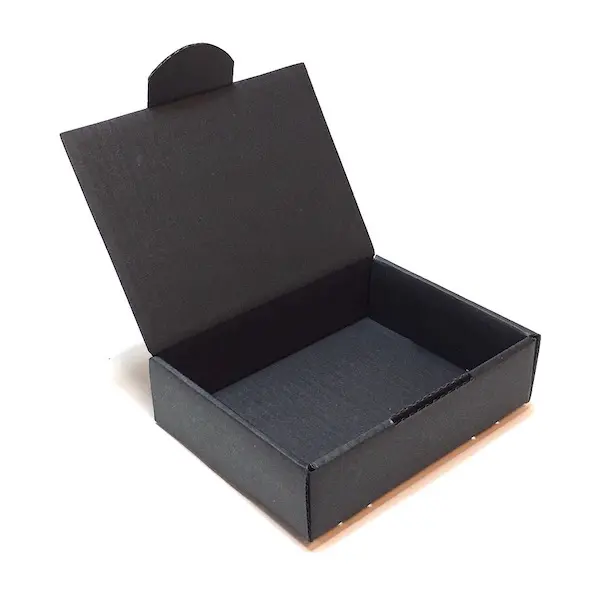 Flat box ZELLULOOS 8 x 11 x 3 cm - Black