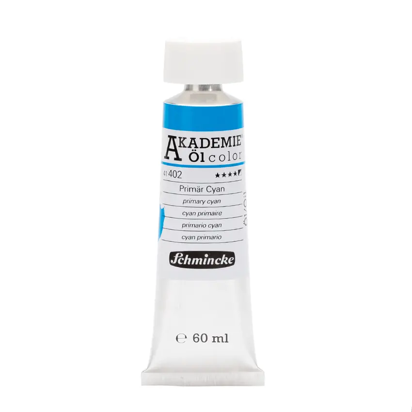 Õlivärv AKADEMIE 60 ml - Primary cyan