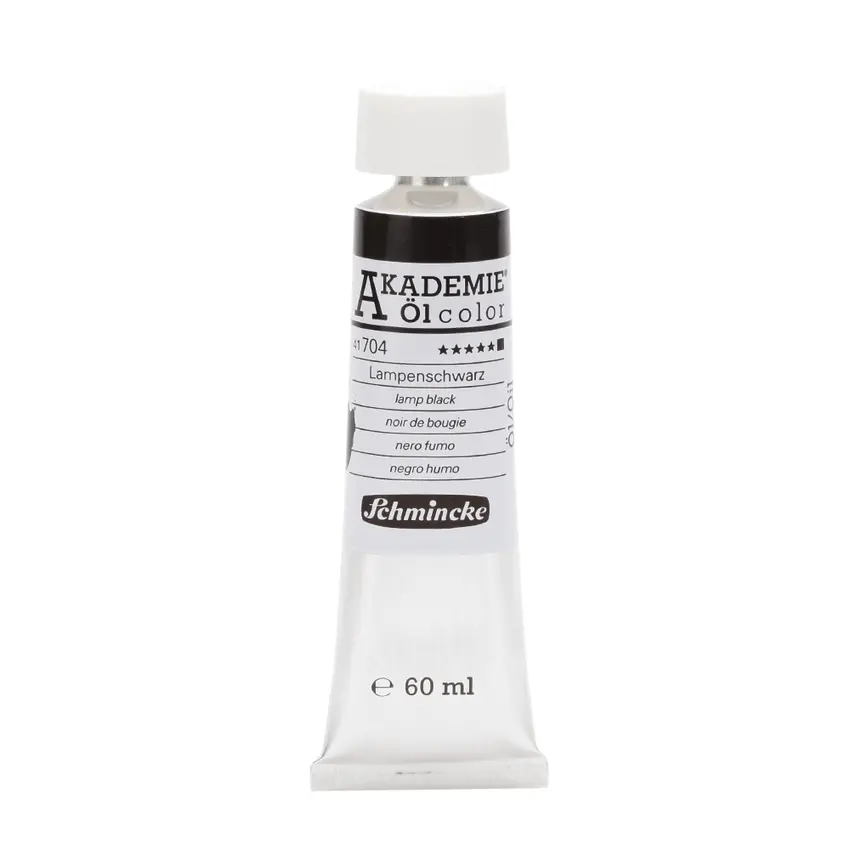 Õlivärv AKADEMIE 60 ml - Lamp black