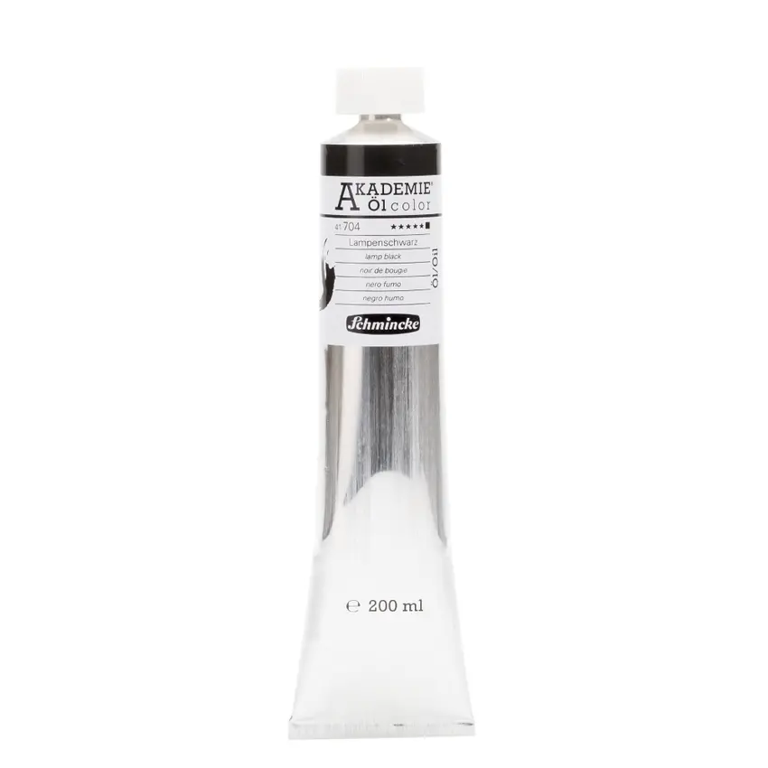 Õlivärv AKADEMIE 200 ml - Lamp black