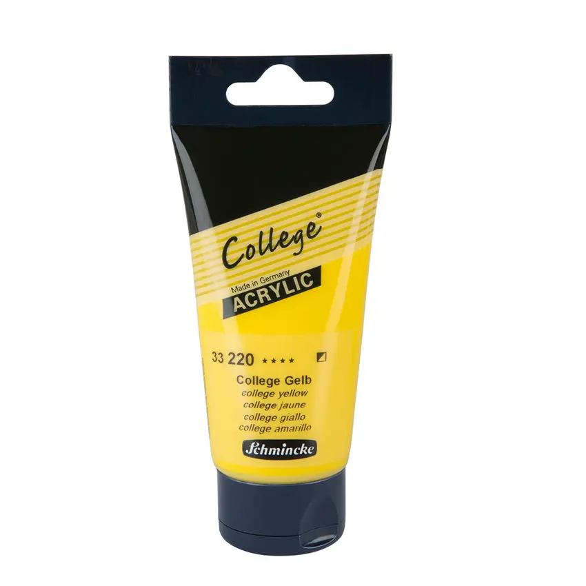 Akrüülvärv COLLEGE 75 ml - College yellow