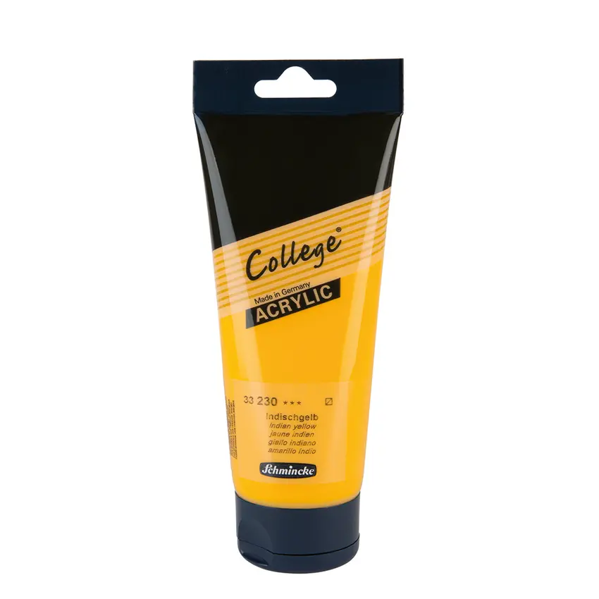 Akrüülvärv COLLEGE 200 ml - Indian yellow