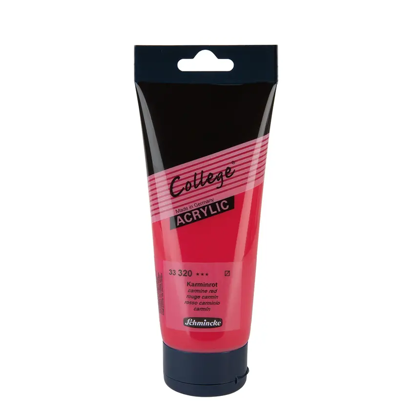 Akrüülvärv COLLEGE 200 ml - Carmine red