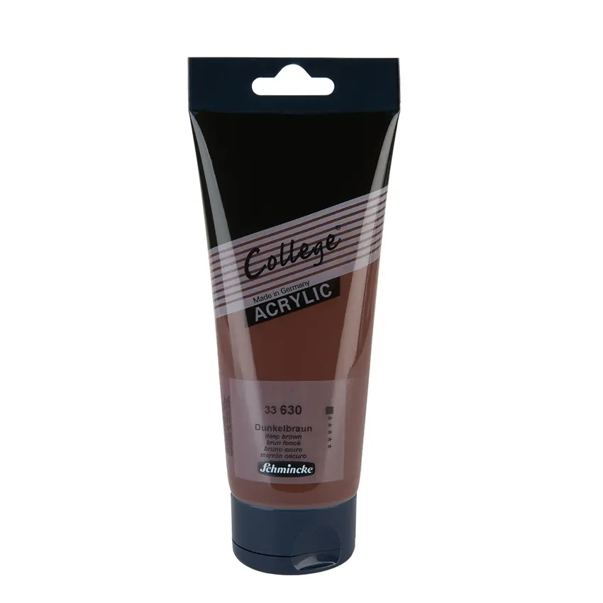 Akrüülvärv COLLEGE 200 ml - Deep brown