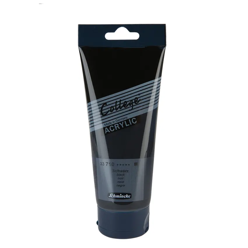 Akrüülvärv COLLEGE 200 ml - Black