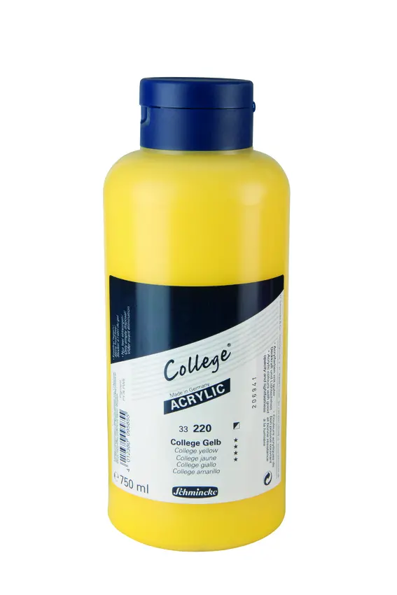 Akrüülvärv COLLEGE 750 ml - College yellow