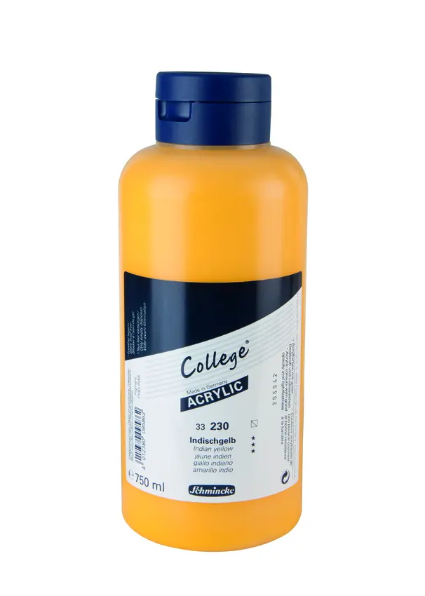 Akrüülvärv COLLEGE 750 ml - Indian yellow