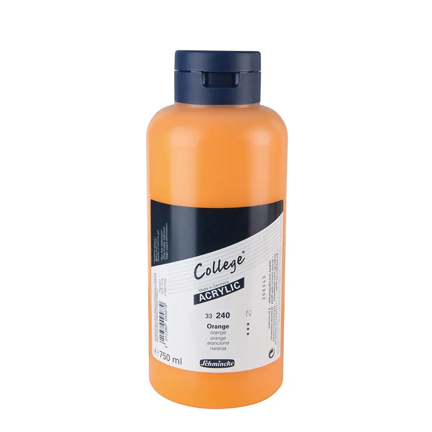 Akrüülvärv COLLEGE 750 ml - Orange