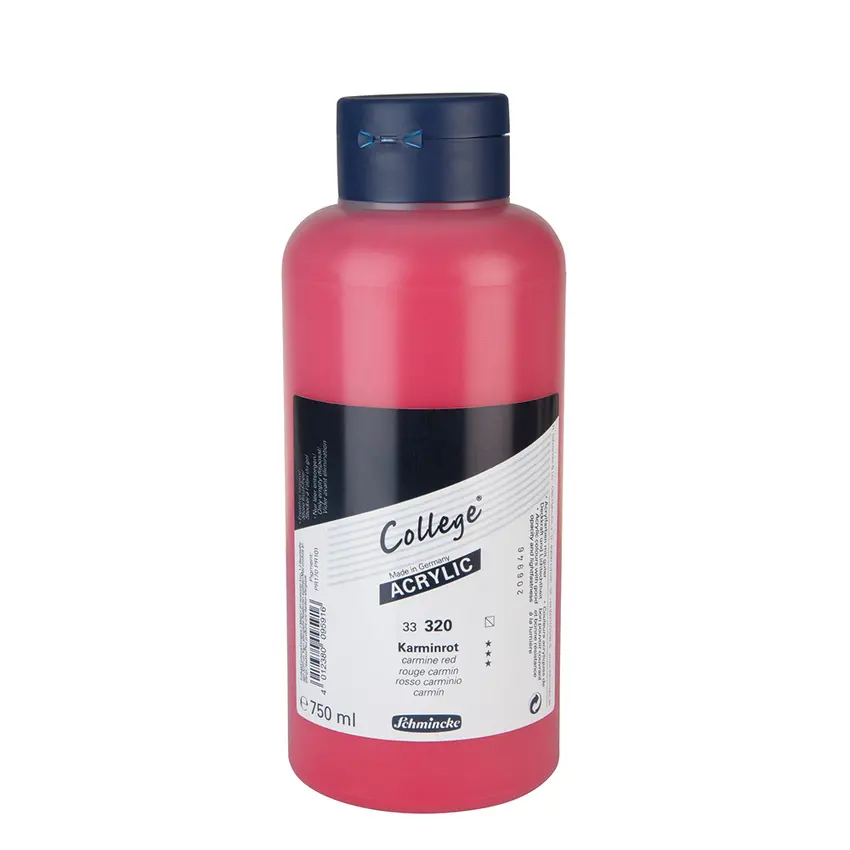 Akrüülvärv COLLEGE 750 ml - Carmine red