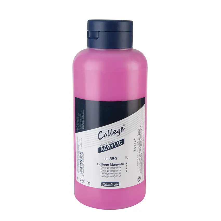 Akrüülvärv COLLEGE 750 ml - College magenta