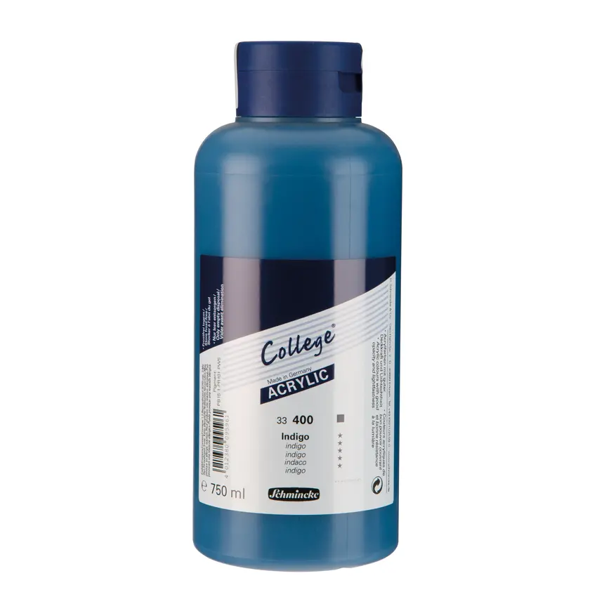 Akrüülvärv COLLEGE 750 ml - Indigo