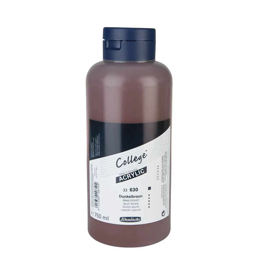 Akrüülvärv COLLEGE 750 ml - Deep brown