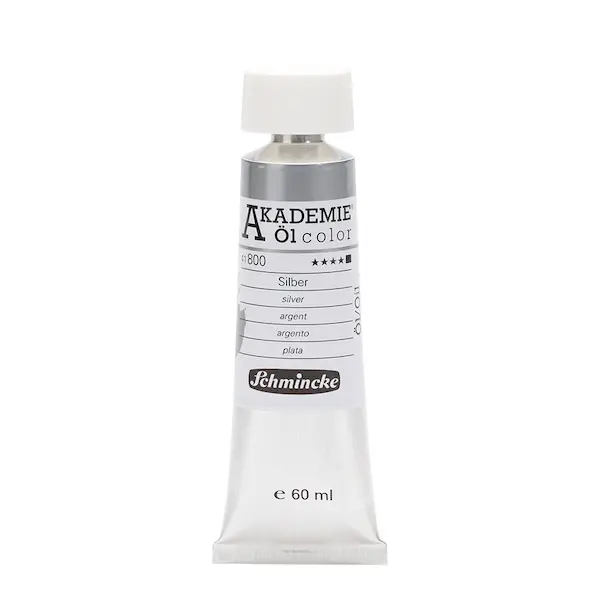 Õlivärv AKADEMIE metallik 60 ml - Silver