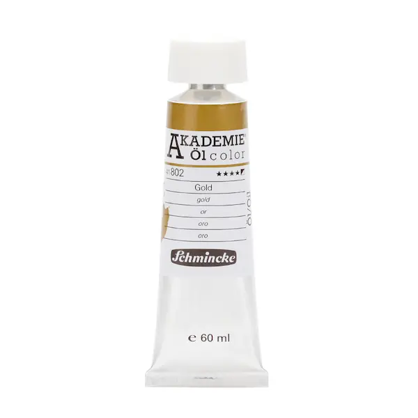 Õlivärv AKADEMIE metallik 60 ml - Gold