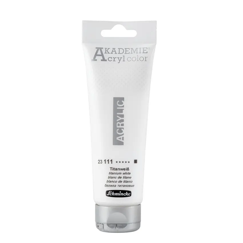 Akrüülvärv AKADEMIE 120 ml - Titanium white